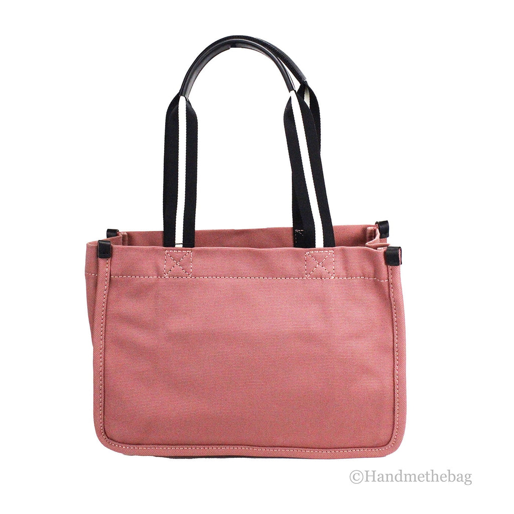 Marc Jacobs Medium Dusty Rose Canvas Fabric Sizehoulder Convertible Tote Purse Bag