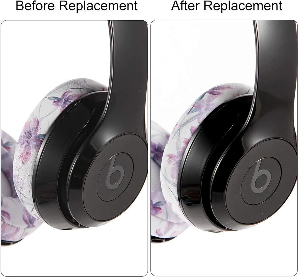Ear Pads,Replacement earpads with Noise Isolation Memory Pillow Ear Pillows Compatible with Beats Sizeolo 2 & 3