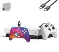 Microsoft Xbox One X Ivory 1TB Gaming Console + 2 Controller BOLT AXTION Bundle Used