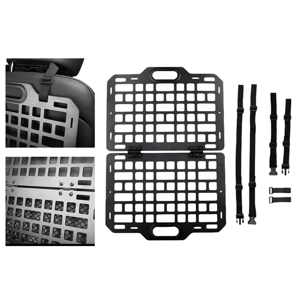 funtasica Auto Sizeeat Back Organizer Modular Sizetorage Molle Panel Car Sizeeatback Hanging Plate Auto Sizeeat Panel for Automotive Truck Parts