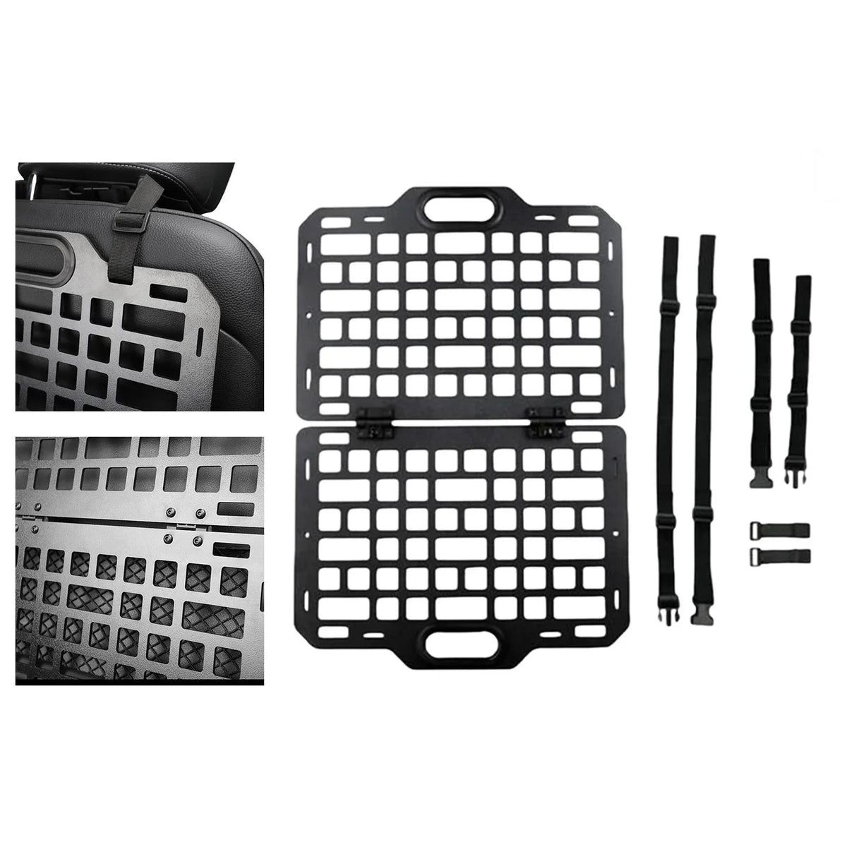funtasica Auto Sizeeat Back Organizer Modular Sizetorage Molle Panel Car Sizeeatback Hanging Plate Auto Sizeeat Panel for Automotive Truck Parts