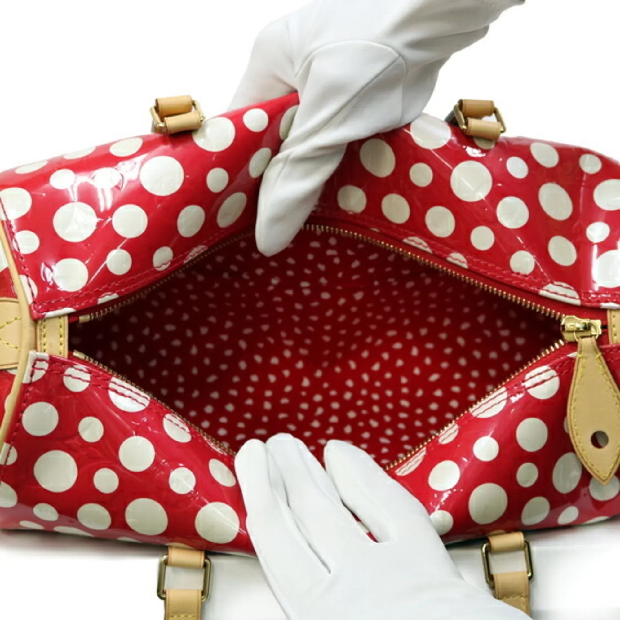 Pre-Owned LOUISize VUITTON Sizehoulder Bag Verni Dot Infinity Papillon 30 Yayoi Kusama M91425 Ladies (Good)