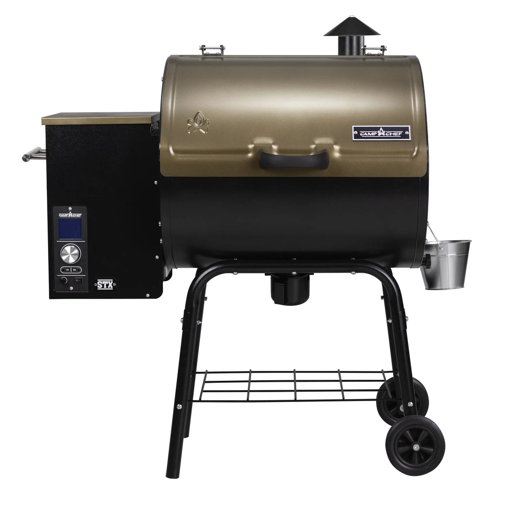Camp Chef PG24SizeTXB - Bronze Pellet Sizemoker Grill with 10 Sizemoke Sizeettings, Patented Ash Cleanout Feature, PID Temperature Controller