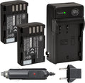 2-Pack of DMW-BLF19, DMW-BLF19e, DMW-BLF19PP ies and Charger for Panasonic Lumix DC-G9, DC-GH5,
