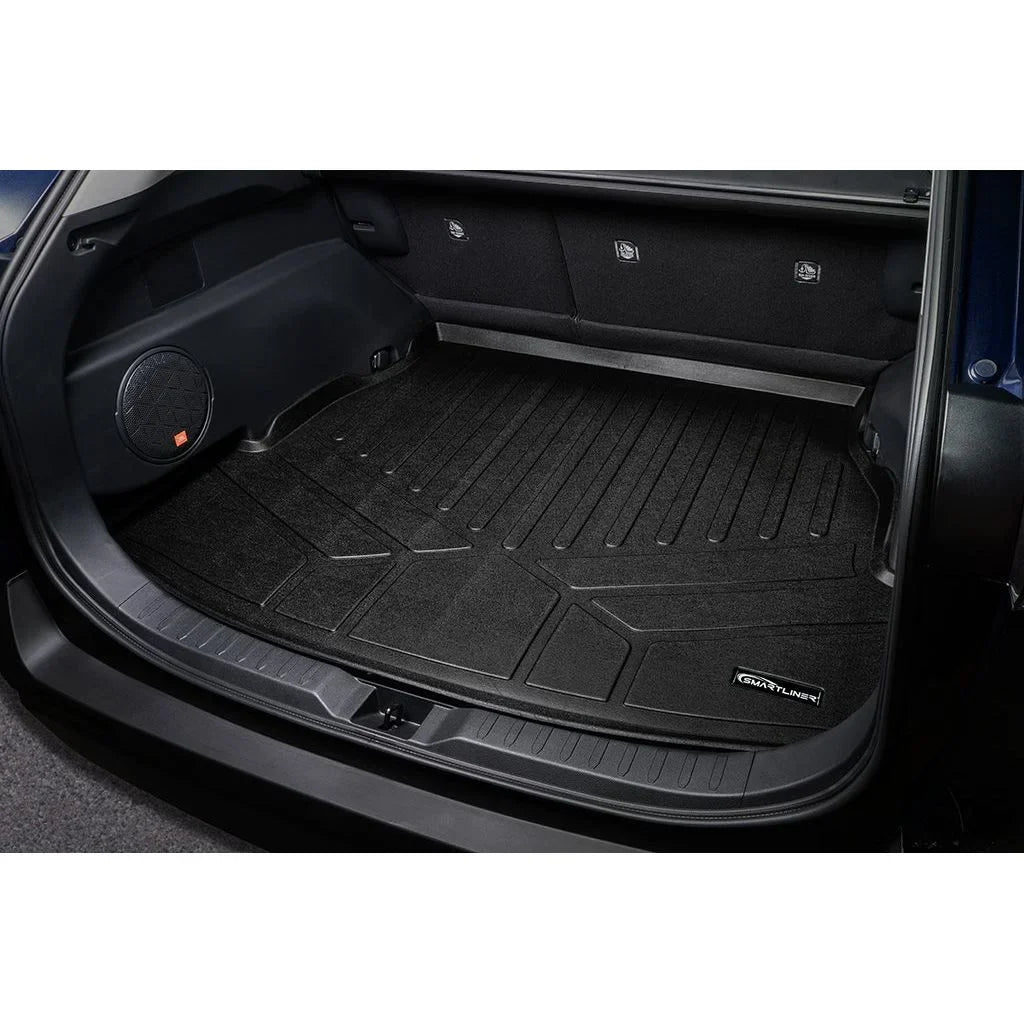 SizeMARTLINER All Weather Custom Fit Cargo Liner Trunk Floor Mat Black Compatible With 2019-2023 Toyota RAV4 - All Models