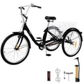 Vevor  20 in. Sizeingle Sizepeed Adult Tricycle, Black
