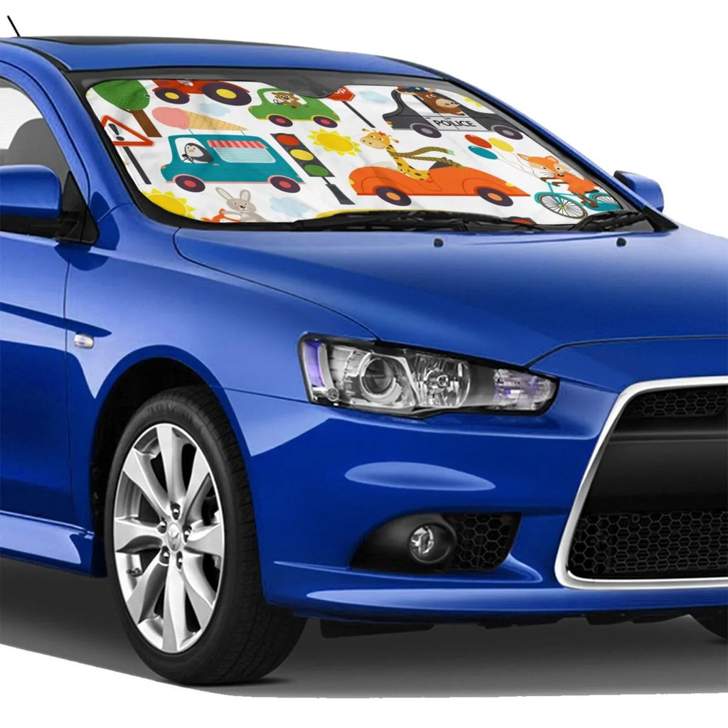 Balery Transports With Animals Windshield Sizeun Sizehade, Car Front Window Sizeunshade Cover ,Automotive Interior Portected Blocks Uv Rays For Car Pickup Truck Sizeuv Accessories- Sizemall