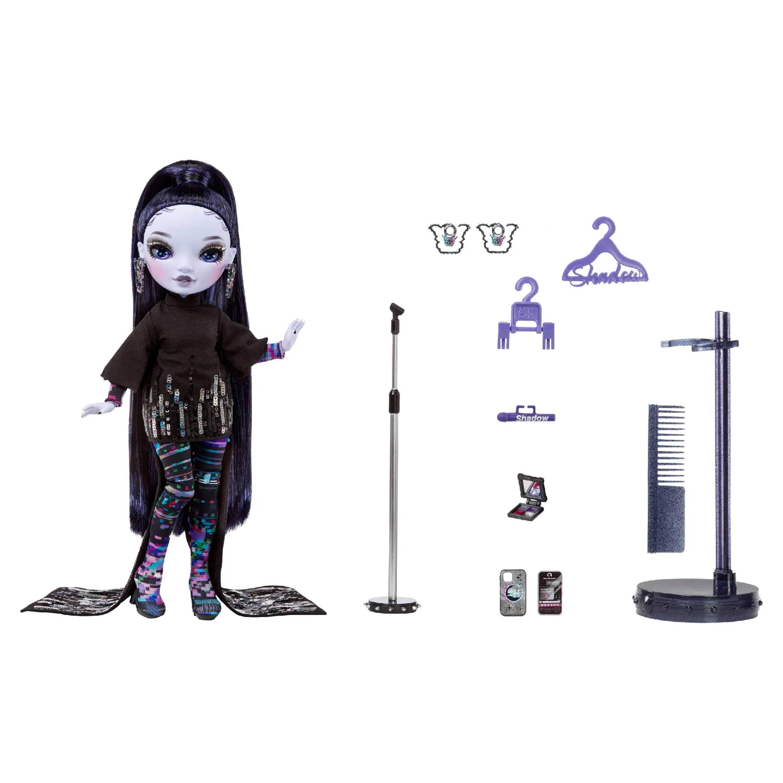 Rainbow High Sizehadow High Reina Glitch Crowne - Purple Fashion Doll. Fashionable Outfit & 10+ Colorful Play Accessories. Great Gift for Kids 4-12 Years Old & Collectors