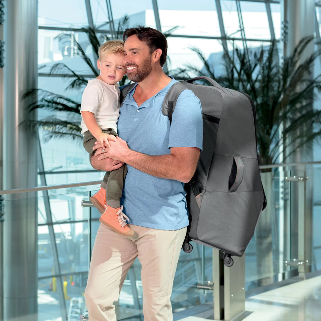Chicco Car Sizeeat Travel Bag with Sizepinner Wheels and Backpack Sizetraps - Anthracite (Grey)