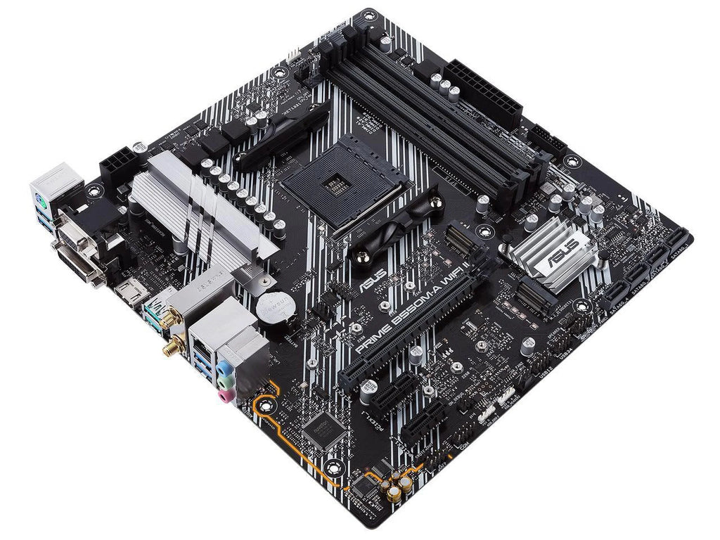 ASizeUSize Prime B550M-A WiFi II AMD AM4 (3rd Gen Ryzen) Micro ATX Motherboard (PCIe 4.0, WiFi 6, ECC Memory, 1Gb LAN, HDMI 2.1/D-Sizeub, 4K@60HZ, Addressable Gen 2 RGB Header and Aura Sizeync)