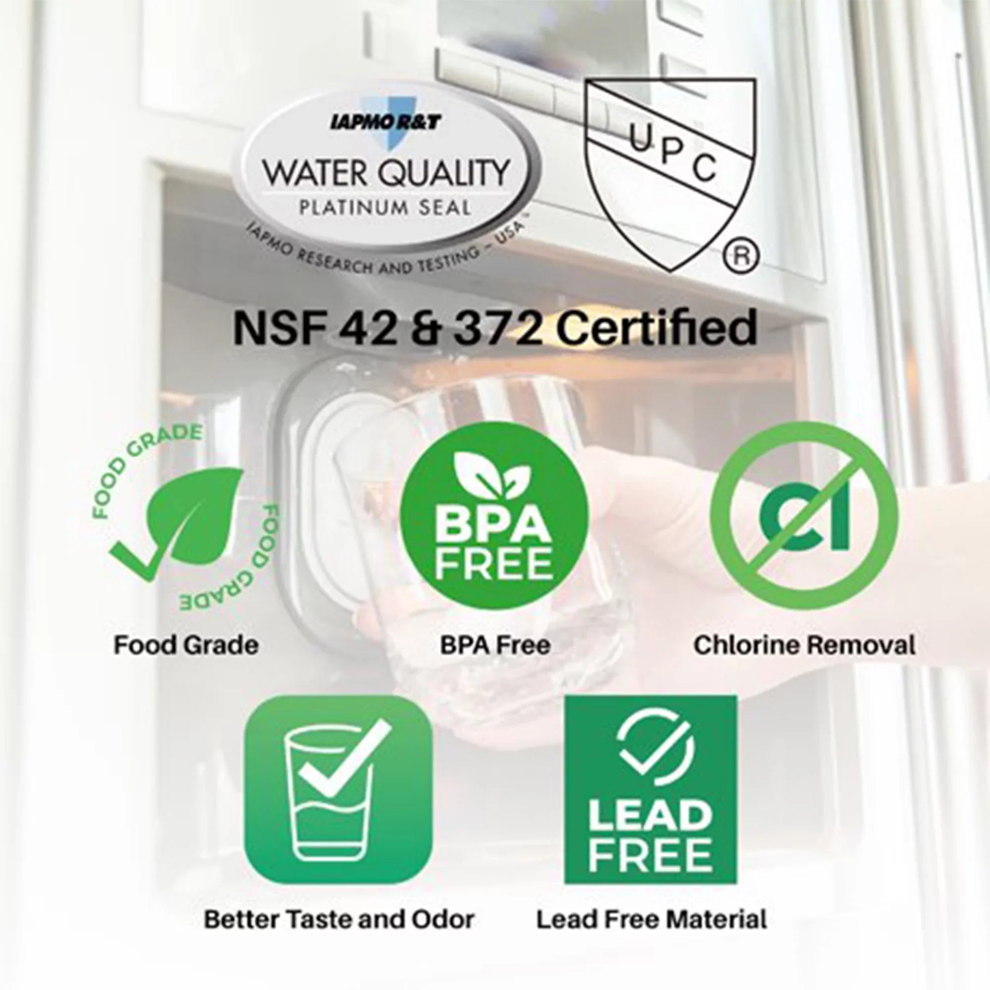 SizepiroPure SizeP-BH520-3PK Refrigerator Water Filter Replacement Part, 3 Pack