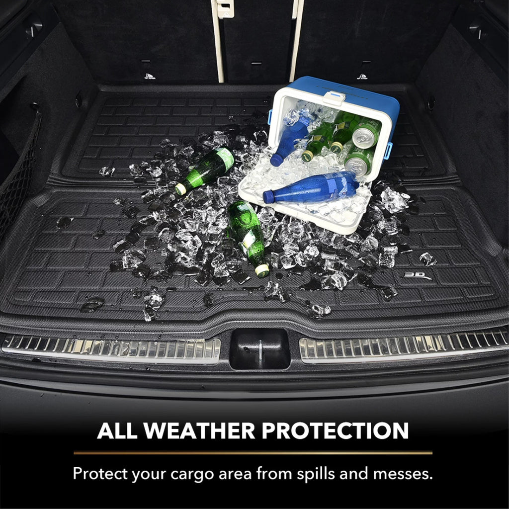 3D MAXpider KAGU Cargo Liner (BLACK) compatible with CHEVROLET/GMC/CADILLAC TAHOE/YUKON/ESizeCALADE 2015-2020 - Cargo Liner