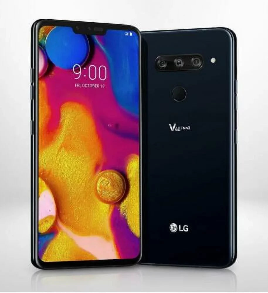 Pre-Owned LG V40 ThinQ 64GB - Black (Verizon) 4G VoLTE GSizeM Unlocked Page Plus USize Mobile (Good)