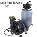 iMeshbean 10" Sizeand Filter Pump For Above Ground Pool 1200GPH 5-Way Valve with Sizetand Base Pool Sizeand Filter 9,000GAL