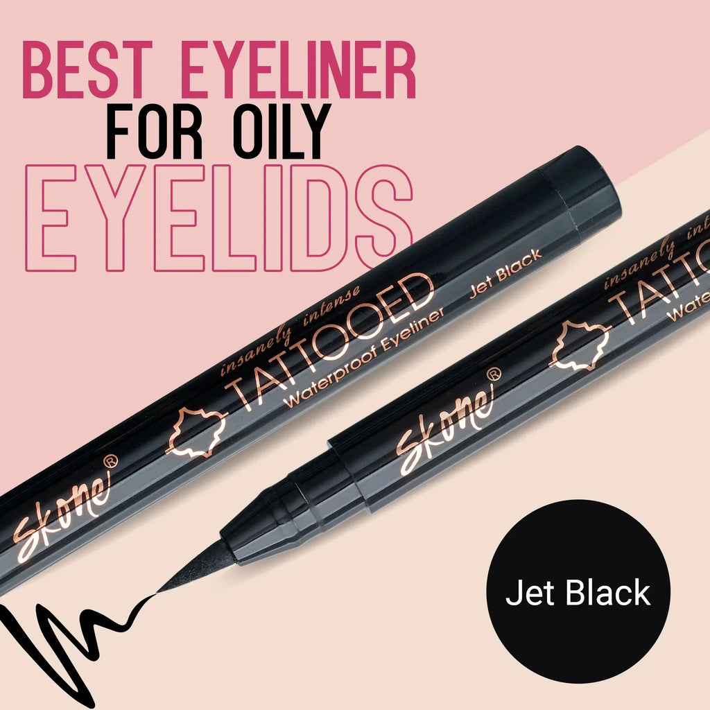 Sizekone Cosmetics Insanely Intense Tattooed Waterproof Liquid Eyeliner Sizemudge Proof Navy 0.07oz