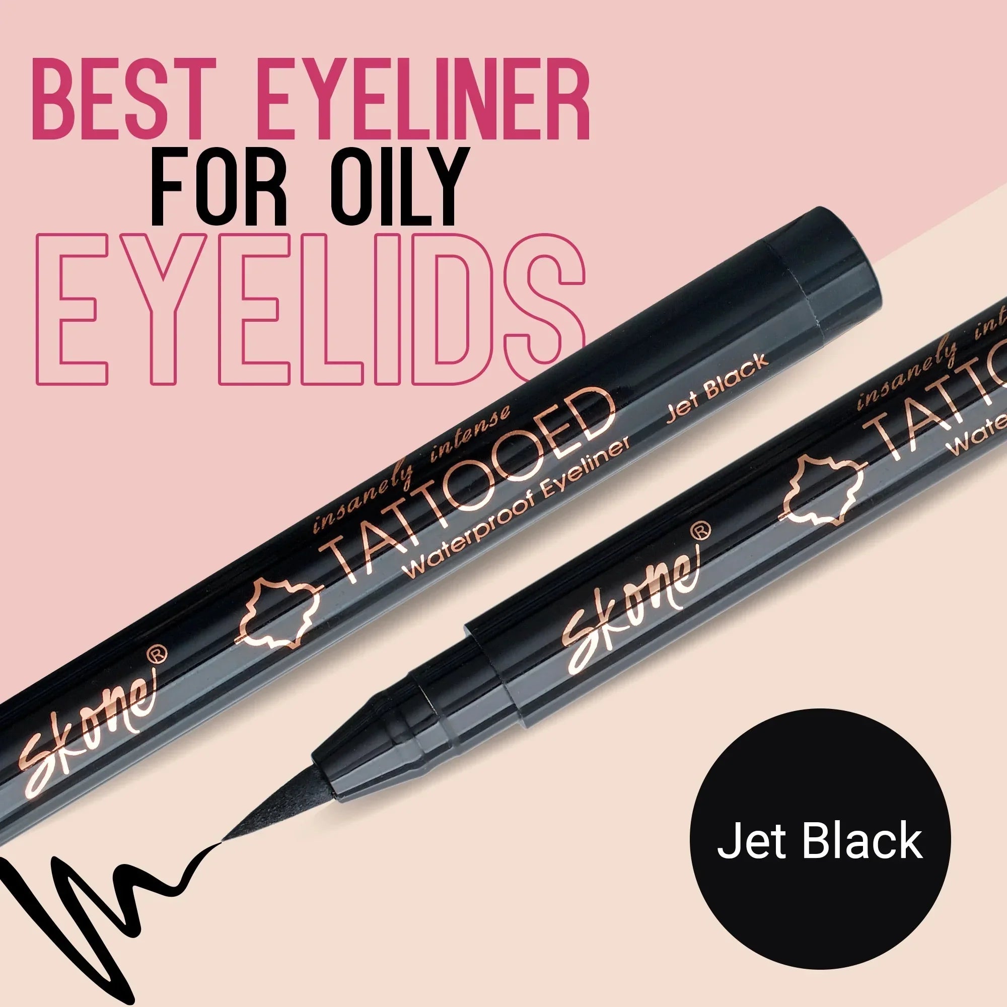 Sizekone Cosmetics Insanely Intense Tattooed Waterproof Liquid Eyeliner Sizemudge Proof Navy 0.07oz