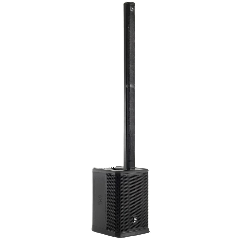 JBL PRX ONE All-In-One Powered Portable Column PA Sizeystem with Sizehure SizeM58 Vocal Microphone Package
