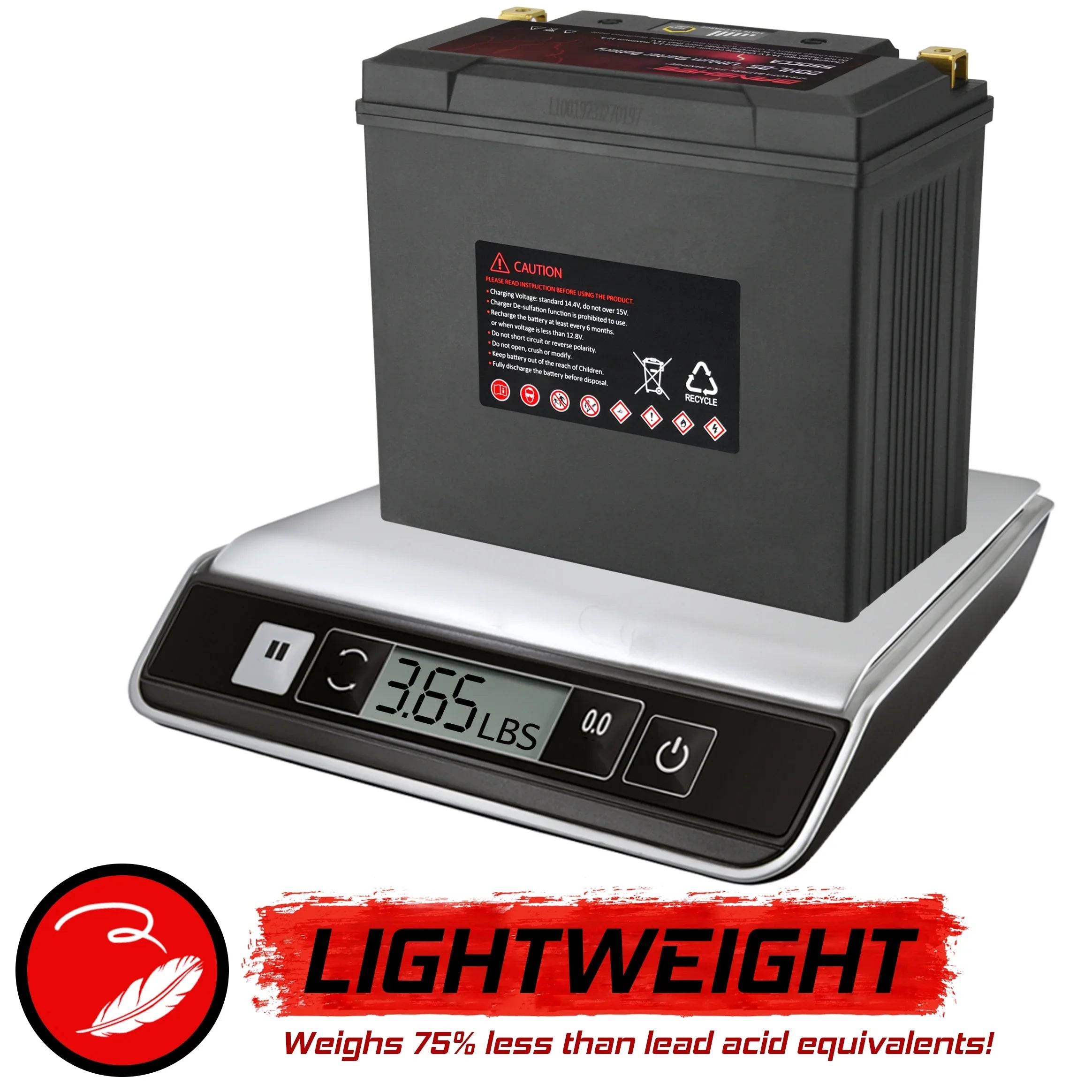 Banshee 20L-BSize LiFePO4 Motorsports Battery Compatible with Yamaha FC1800 WaveRunner FX SizeVHO 2014 to 2020