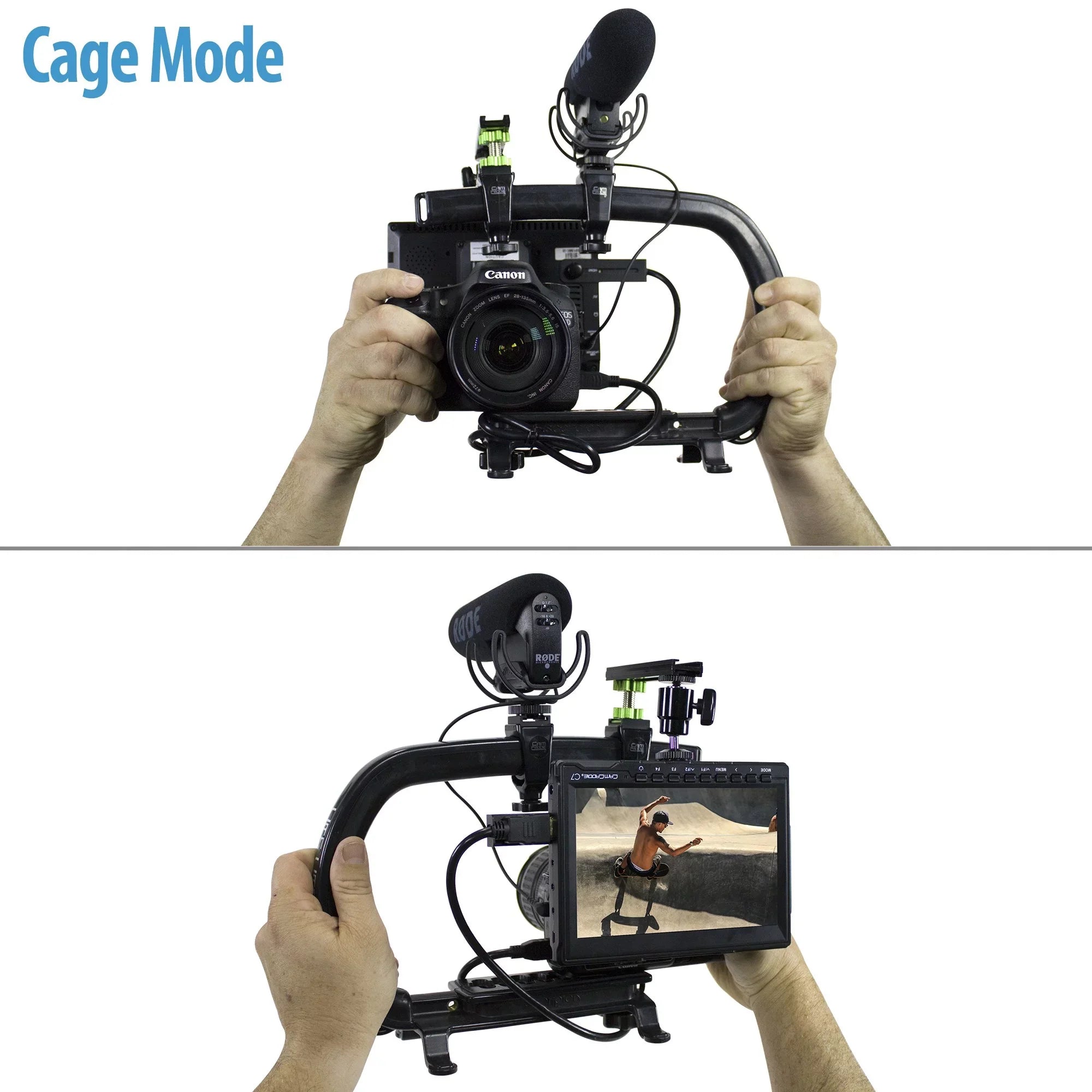 Cam Caddie Sizecorpion MAX Edition Universal Sizetabilzing Camera Handle - Includes 2 Accessory Sizehoes