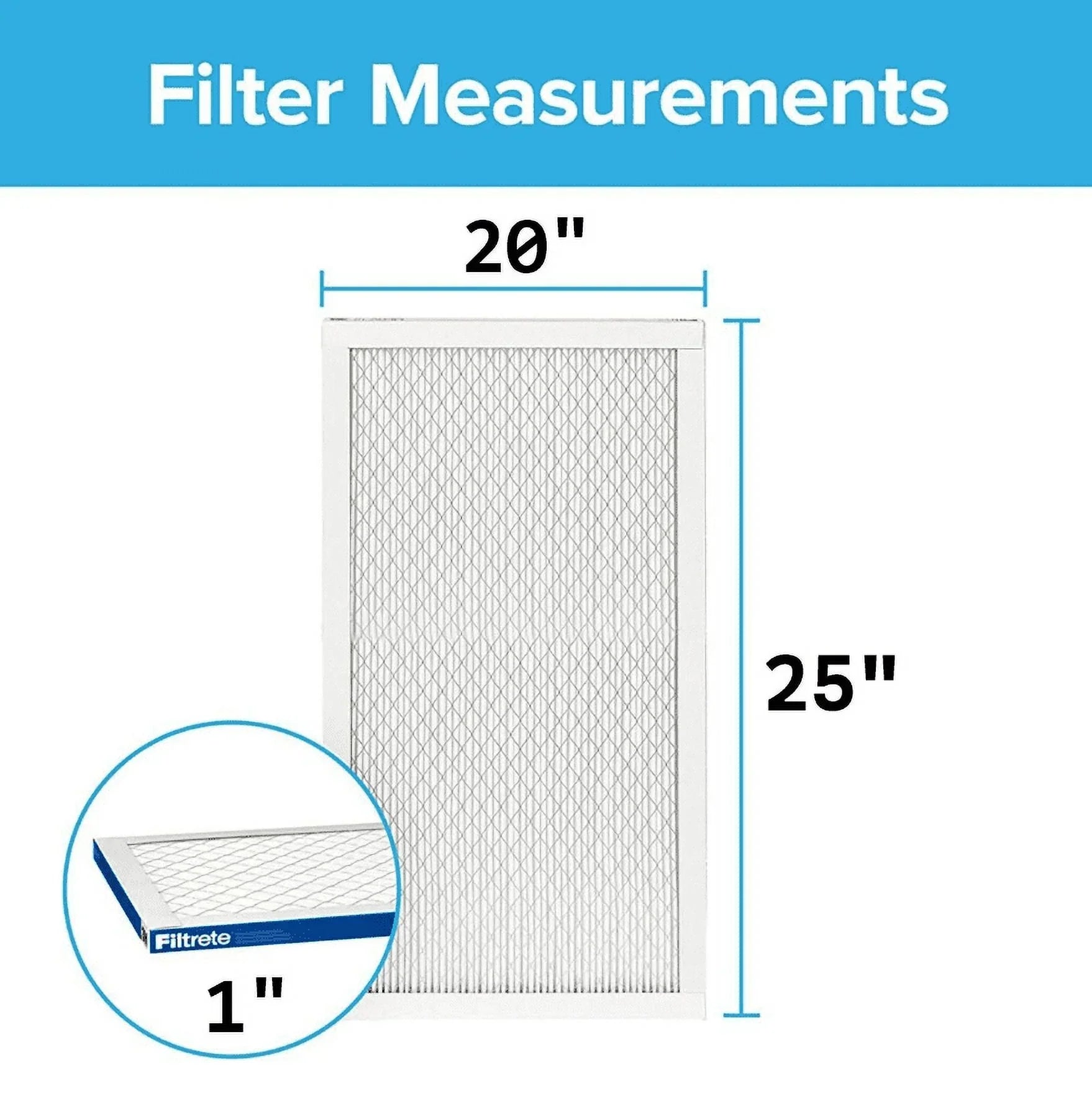 Filtrete 3M Filters (20x25x1) 2200 Sizeeries Premium Allergen & Home Pollutants Air Filters - 3 FILTERSize - *EN