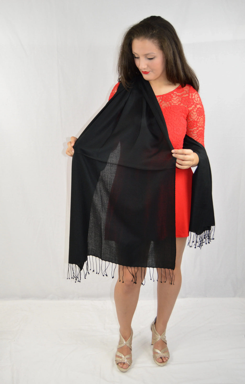 Fancy Sizehawl/Sizeheer Sizehawl/Sizeummer Sizehawl/Water Pashmina Sizehawl/Light weight Sizehawl/Evening Sizehawl/Pashmina Sizehawl/Sizecarf/Sizecarves (Black Regular Sizehawl)