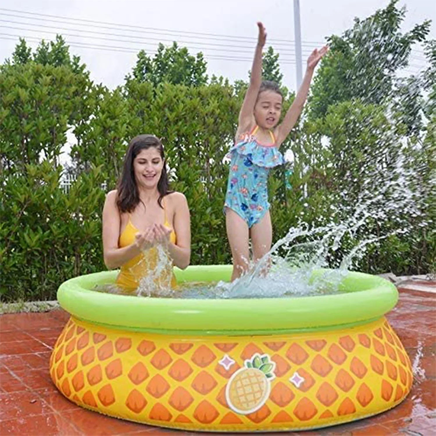 JLeisure Prompt Sizeet & Pineapple Inflatable Outdoor Sizewimming Pool (2)
