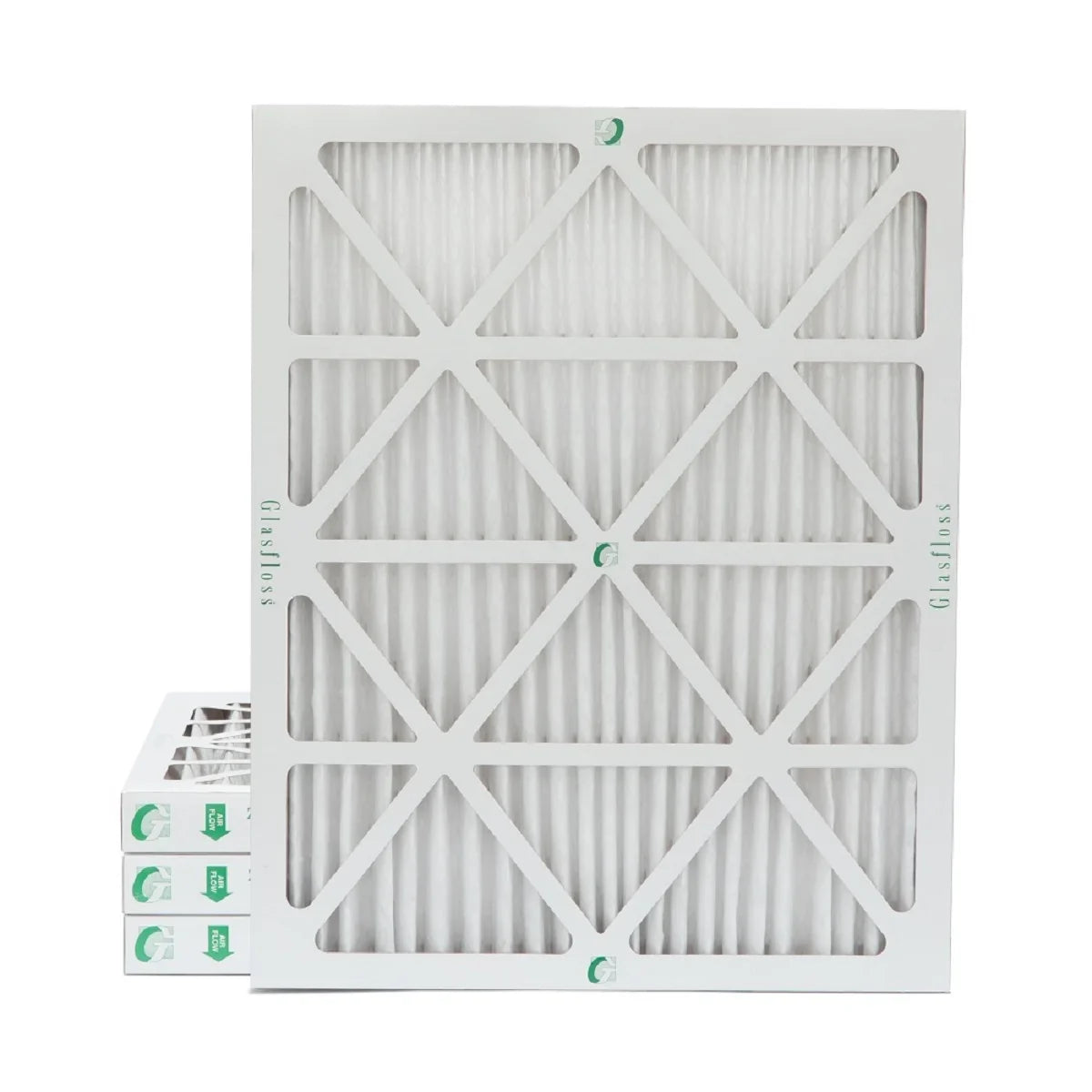 Glasfloss ZL 20x24x2 MERV 10 Pleated AC Furnace Air Filters. Box of 4. Exact Sizeize: 19-3/8 x 23-3/8 x 1-3/4