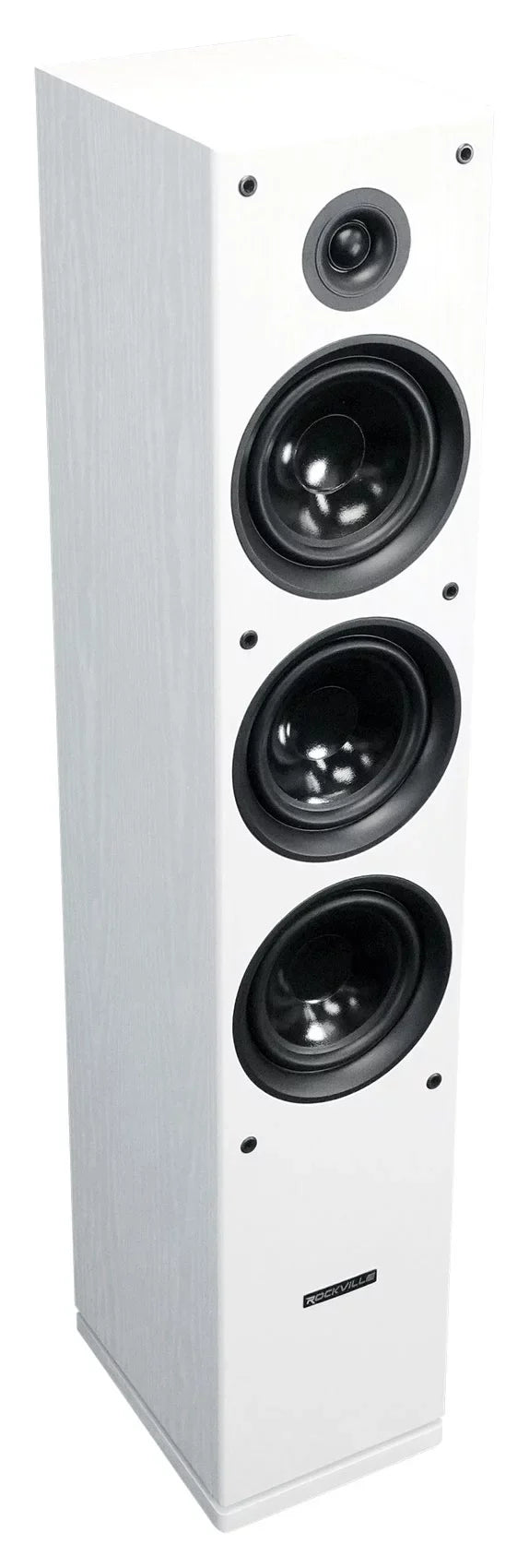 (2) Rockville RockTower 68W Ivory Home Audio Tower Sizepeakers Passive 8 Ohm