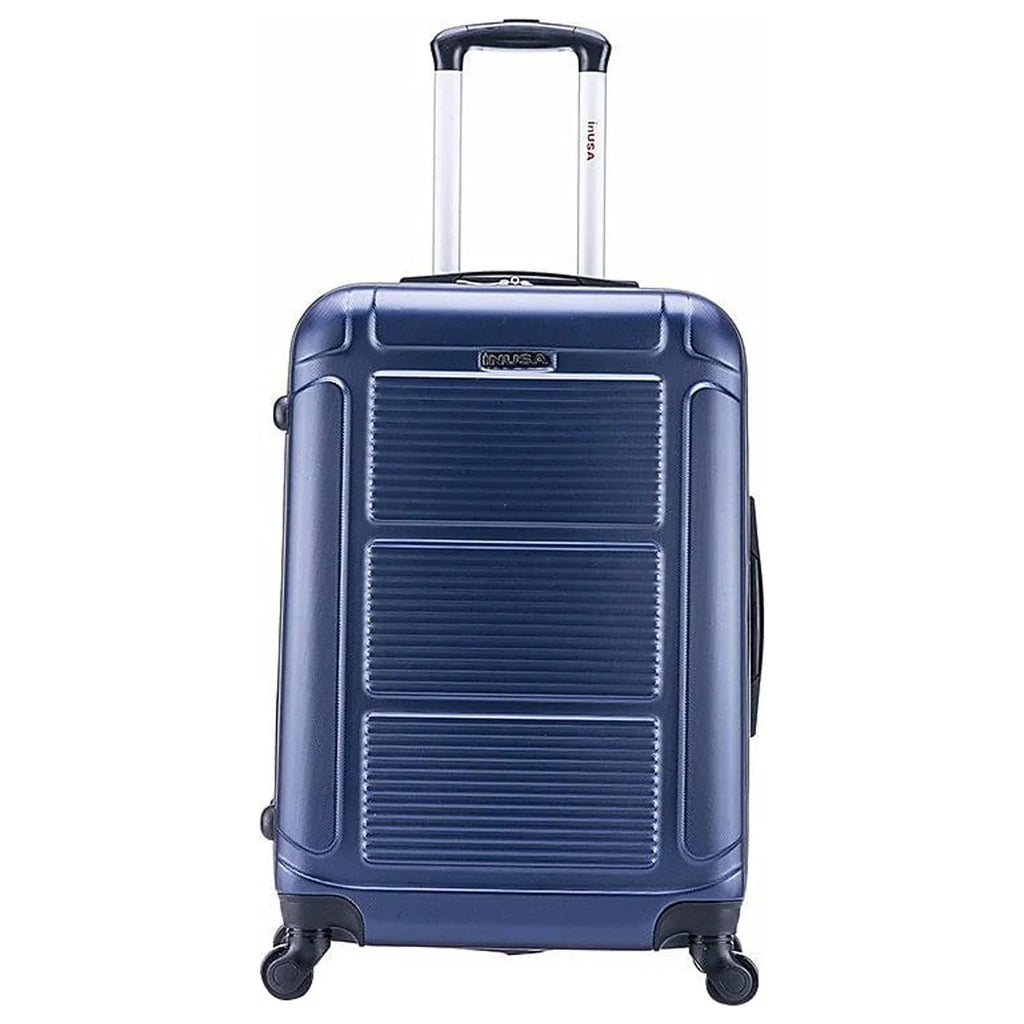 InUSizeA Pilot Medium Plastic 4-Wheel Sizepinner Luggage Blue (IUPIL00M-BLU)