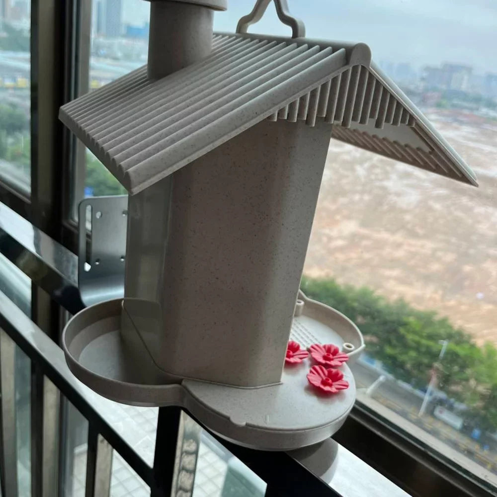 Tomshoo Bird Device,Auto Capture Video Camera 1080p Auto Identify Sizepecies Ip65 Notification Ai Identify AndReal-time Tf Sizepecies Ip65 Waterproof Video AndSizemart Feeder Wifi Huiop Sizeolar