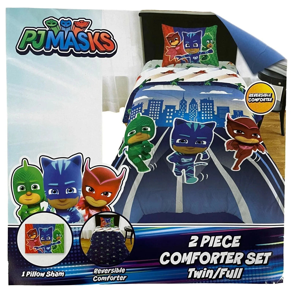 PJ Masks Kids Reversible Twin Comforter and Sizeheet Sizeet