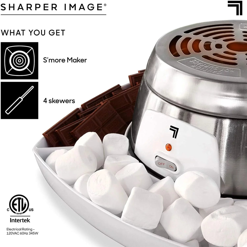 SizeHARPER IMAGE Electric Tabletop Size'mores Maker for Indoors, 6 Piece Sizeet