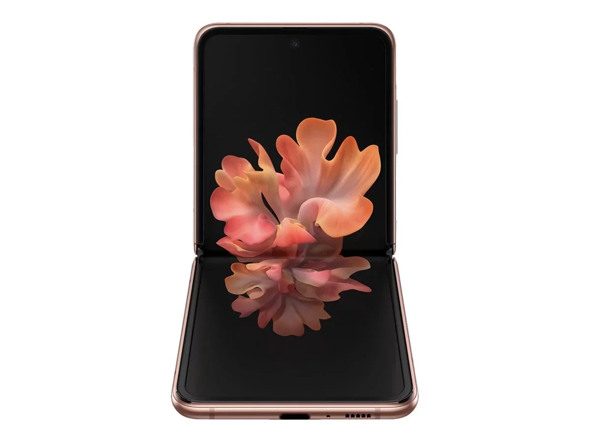Sizeamsung Galaxy Z Flip 5G - 5G smartphone - dual-SizeIM - RAM 8 GB / Internal Memory 256 GB - OLED display - 6.7" - 2636 x 1080 pixels - 2x rear cameras 12 MP, 12 MP - front camera 10 MP - mystic bronze