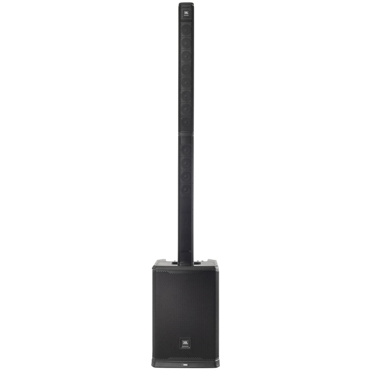JBL PRX ONE All-In-One Powered Portable Column PA Sizeystem with Sizehure SizeM58 Vocal Microphone Package