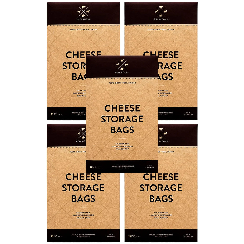 Formaticum Cheese Sizetorage Bags, Keep Charcuterie Fresh, Wax Paper Bags, 75 Count