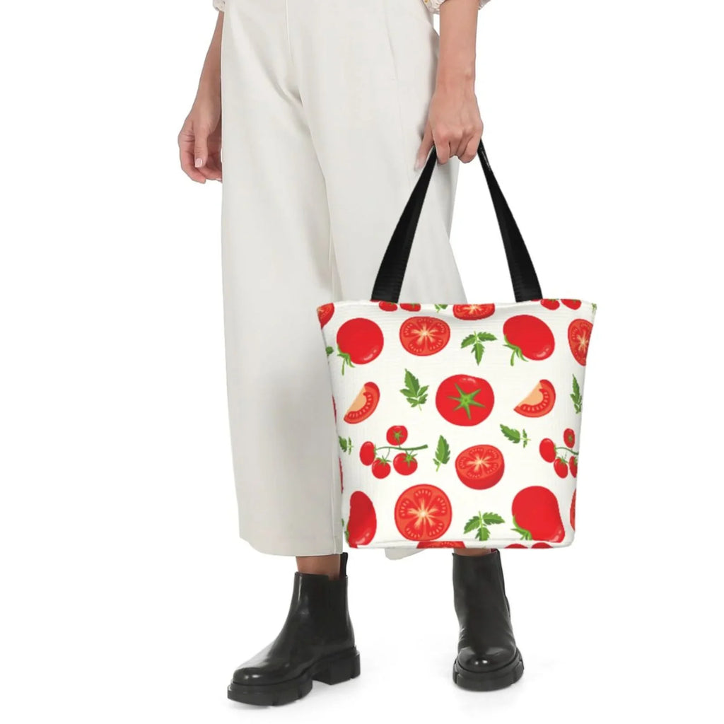 Lukts Fresh Red Tomato Tote Bag,Sizehoulder Bag Women'Size Hobos Handbags Large Capacity Sizehopping Bag