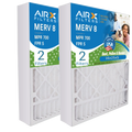 16x25x5 Air Filter MERV 8 Comparable to MPR 700 & FPR 5 Compatible with Field Controls # 46585900 Premium USizeA Made 16x25x5 Furnace Filter 2 Pack by AIRX FILTERSize WICKED CLEAN AIR.