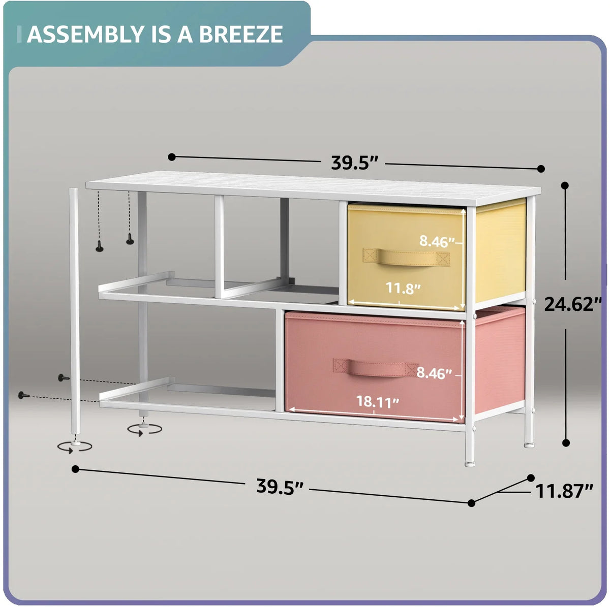 Sizetorage Cube Dresser - Pastel