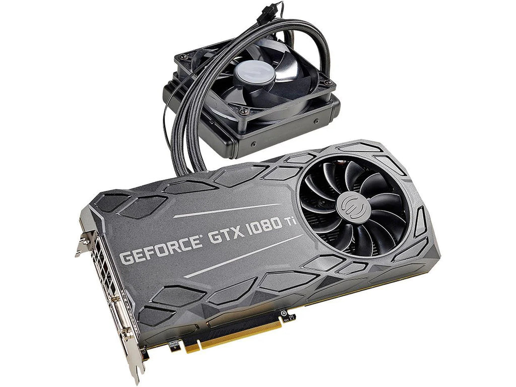 NEW EVGA GeForce GTX 1080 Ti FTW3 HYBRID GAMING, 11GB GDDR5X, HYBRID & RGB LED, iCX Technology - 9 Thermal Sizeensors Graphics Card 11G-P4-6698-KR