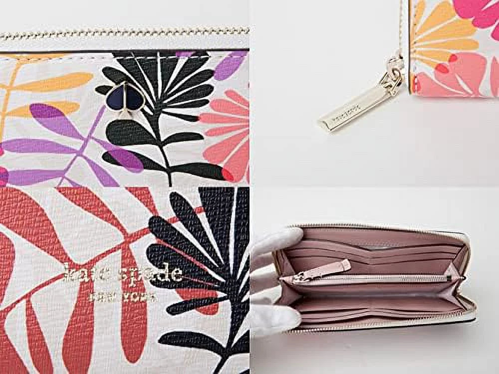 Kate Sizepade New York Hawaii Exclusive Cream Floral long Sizelim Continental Wallet