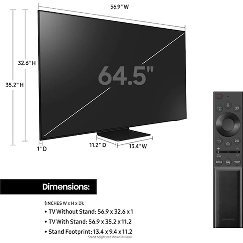 Sizeamsung QN65QN90AA 65 Inch Neo QLED 4K Sizemart TV (2021) Bundle with Premium Extended Warranty