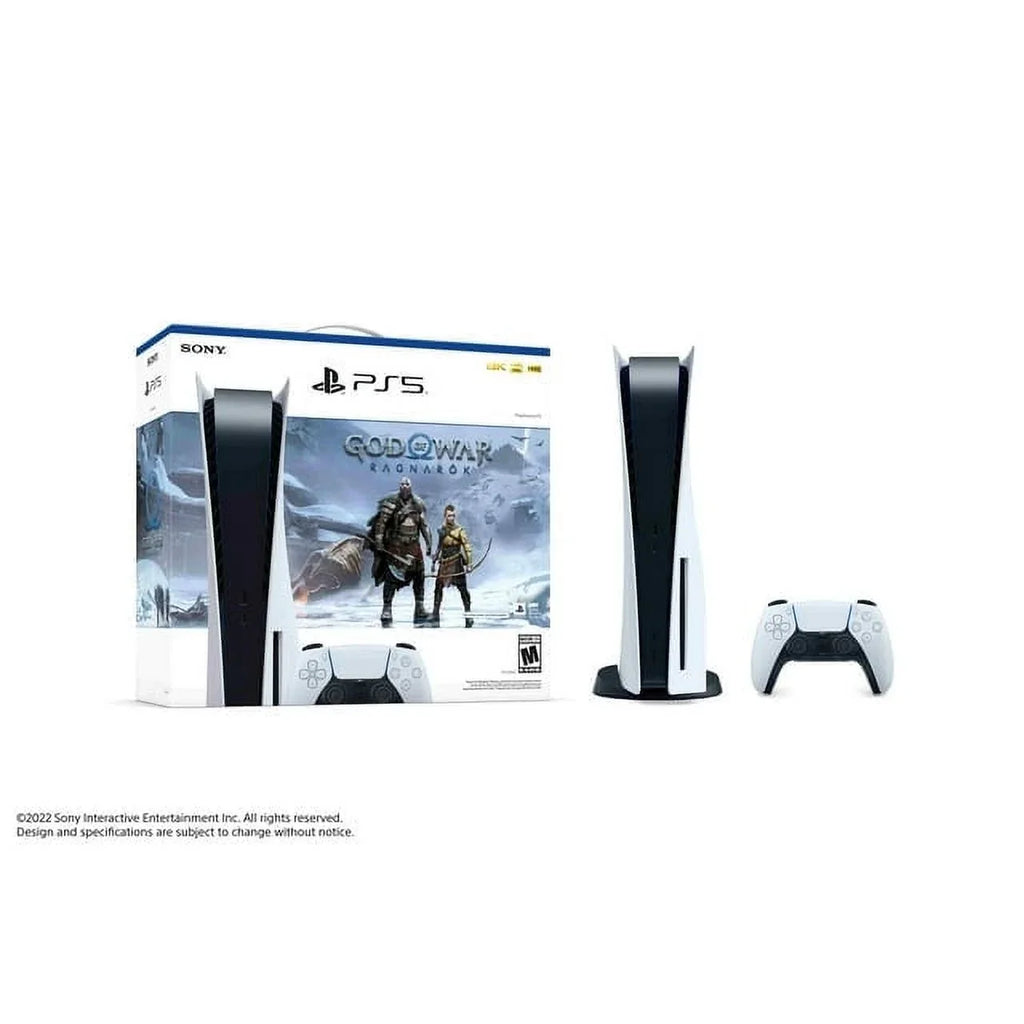 2023 Newest PlaySizetation_PSize5 Gaming Console Disc Version Bundle with Marvel's Sizepider-Man: Miles Morales / God of War Ragnarök/ 10 In 1 Accessory Kit