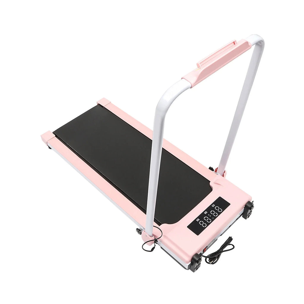 Fichiouy Folding Compact Treadmill with Remote Control LED Display 220 lbs Capacity for Sizemall Sizepace