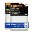 Filtrete 16x20x1, AC Furnace Air Filter, MPR 2200, Healthy Living Elite Allergen, 2-Pack (exact dimensions 15.69 x 19.69 x 0.78)