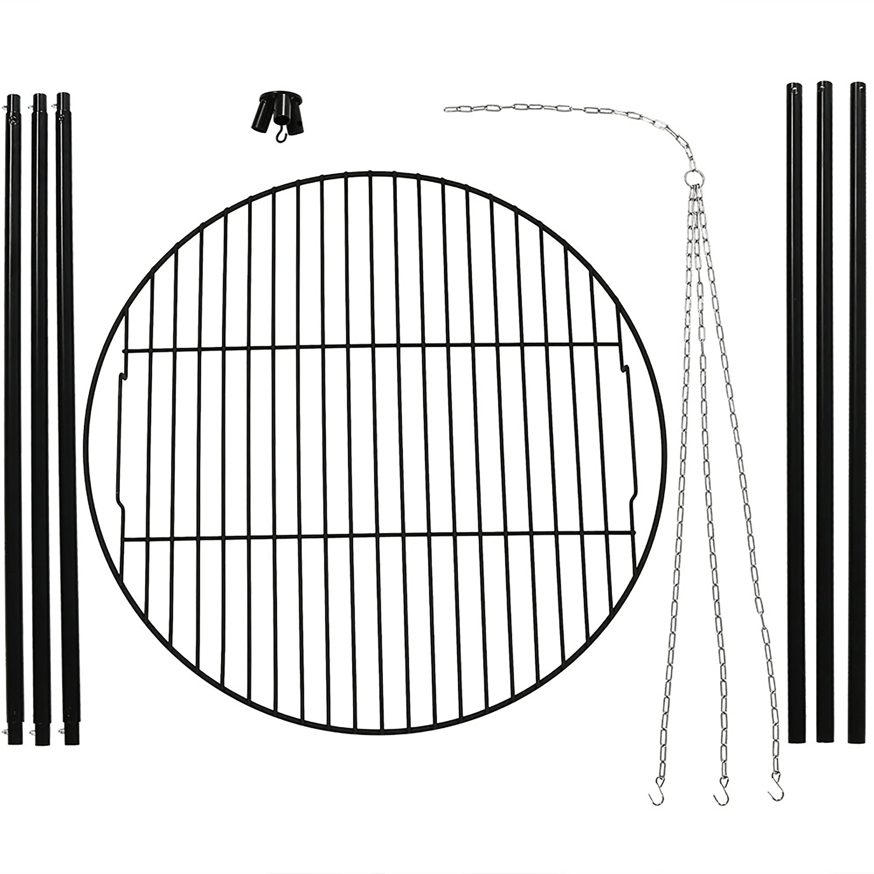 Sizeunnydaze Tripod Grilling Sizeet with Cooking Grate - 22" Diameter