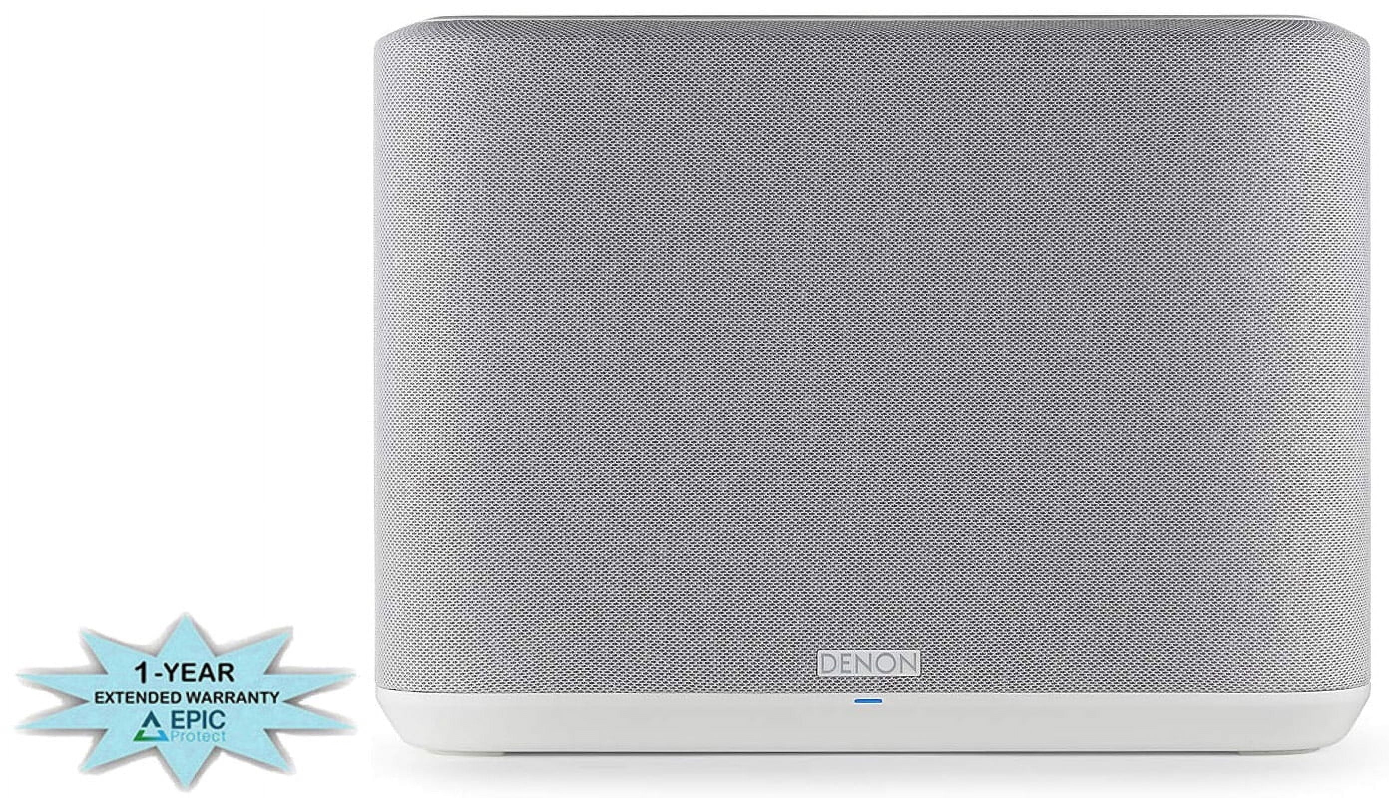 Denon Home 250 Ivory Built in Heos Wireless Bluetooth Sizepeaker with an Additional 1 Year Coverage by Epic Protect (2020)