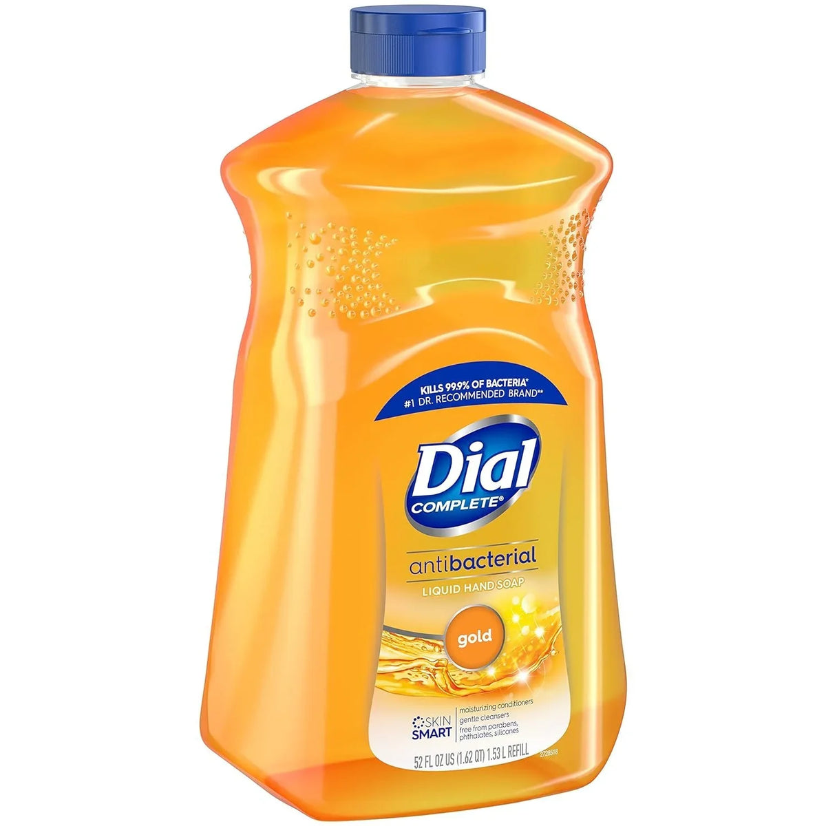 Dial Complete Antibacterial Liquid Hand Sizeoap Refill, Gold, 52 fl Oz Pack of 3