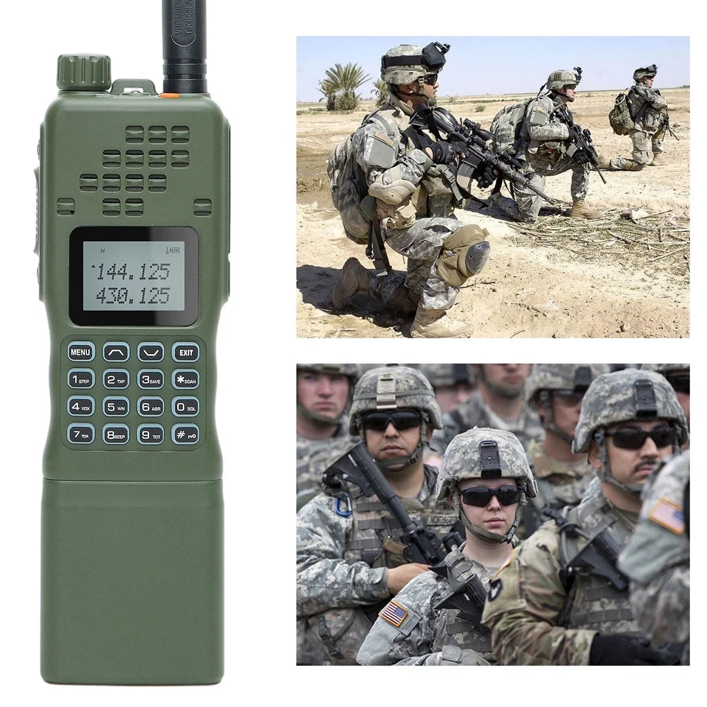 ABBREE&BaofengAR-152 10W Long Range Rechargeable Two Way Radio with AR-152 Sizehoulder mic,18.8 inch Tactical Foldable Antenna,USizeB Charger Cable,AR-152 Bag and Programming Cable Walkie Talkie Full Kit