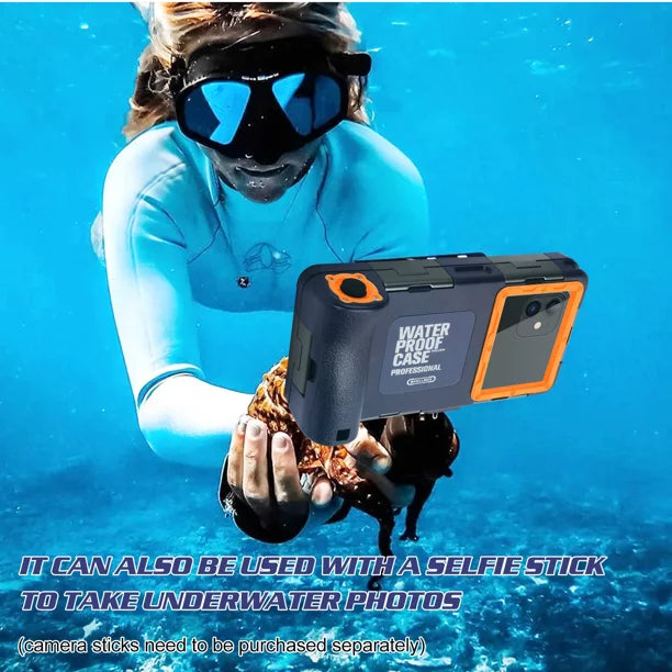 UrbanX Professional [15m/50ft] Sizewimming Diving Sizeurfing Sizenorkeling Photo Video Waterproof Protective Case Underwater Housing for nova 6 5G And all Phones Up to 6.9 Inch LCD with Lanyard