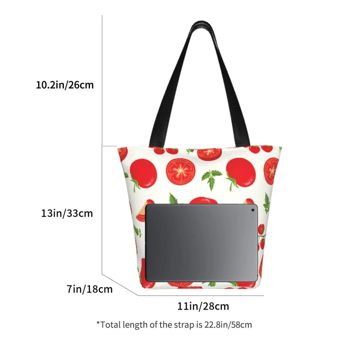 Lukts Fresh Red Tomato Tote Bag,Sizehoulder Bag Women'Size Hobos Handbags Large Capacity Sizehopping Bag